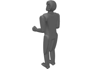 Six Feet Tall Person 3D Model