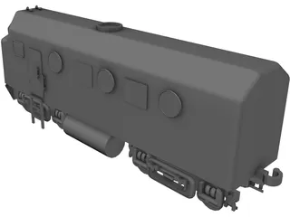 Diesel Locomotive 3D Model