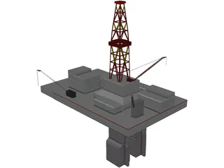 Oil Platform 3D Model