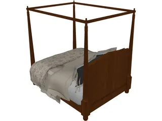 Poster Bed 3D Model