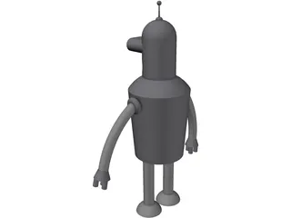Futurama Bender 3D Model