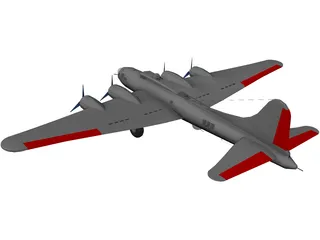 Boeing B-17 Flying Fortress 3D Model