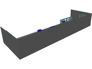 Room and Office 3D Model