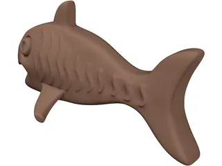 Chocolate Fish 3D Model