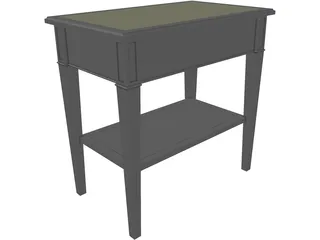 Walnut Nightstand 3D Model