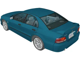 Mitsubishi Galant VR6 3D Model