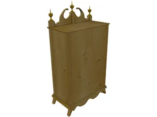 Pillar Clock 3D Model