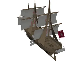 Barco 3D Model