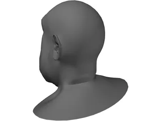 Opera Man Face 3D Model