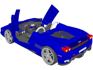 Ferrari Enzo Cabrio [Tuned] 3D Model