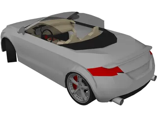 Audi TT Cabrio Roadster [Tuned] 3D Model