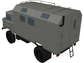 GAZ-66 3D Model