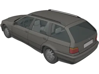 BMW 325i Touring (1995) 3D Model