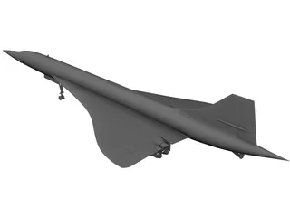 Concorde 3D Model