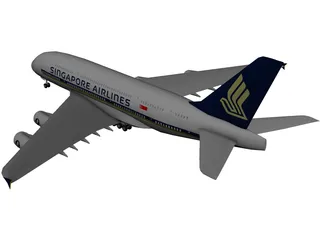 Airbus A380-800 3D Model