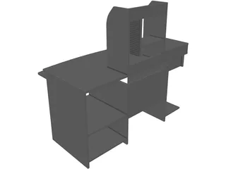 Computer Desk 3D Model