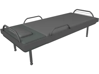 Hospital Bed 3D Model