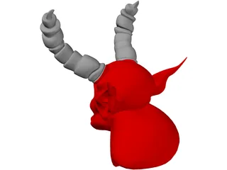 Demon Head 3D Model