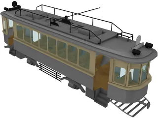 Trolley Russian WW1 Type-H 3D Model
