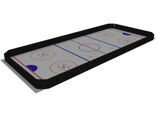 Ice Hockey Course 3D Model