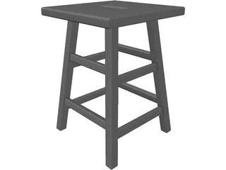 Museum Stool 3D Model