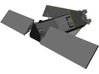 Iridium Constellation Satellite 3D Model