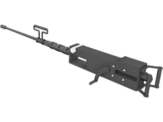 12.7 Browning M2 3D Model