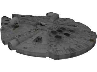 Star Wars Millenium Falcon 3D Model