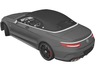 Mercedes-Benz S63 AMG Cabriolet (2017) 3D Model