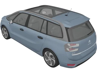 Citroen Grand C4 Picasso (2014) 3D Model