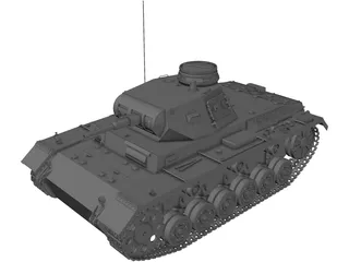 Panzer III 3D Model