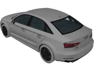 Audi A3 Sedan (2013) 3D Model