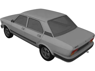 Fiat 132 (1981) 3D Model