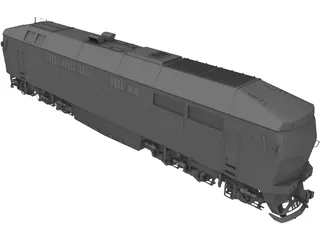 Diesel Locomotive TEP70 3D Model