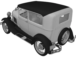 Ford Model A (1929) 3D Model