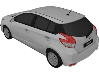 Toyota Yaris (2016) 3D Model