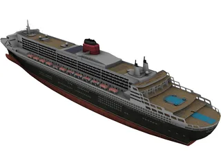 RMS Queen Mary 2 3D Model