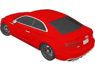 Audi S5 Coupe (2017) 3D Model