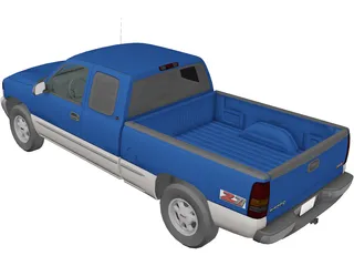 GMC Sierra Extended Cab (1999) 3D Model