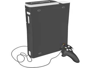 XBox 360 Game Console 3D Model