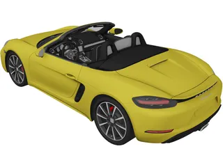 Porsche 718 Boxster (2017) 3D Model