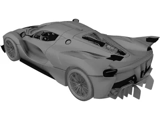 Ferrari FXX-K (2016) 3D Model