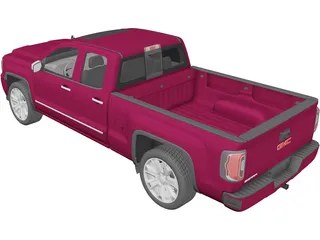 GMC Sierra Pickup (2016) 3D Model