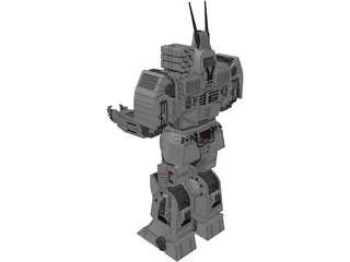 Mech Battlemaster 3D Model