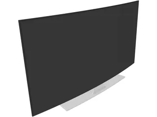 Samsung TV Curved 3D Model