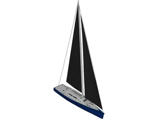 Sailboat 3D Model