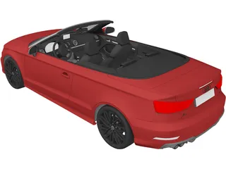 Audi A3 Cabriolet (2017) 3D Model