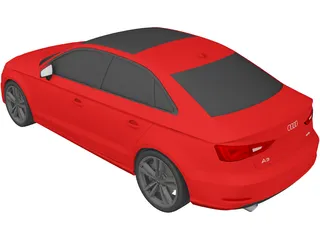 Audi A3 Sedan 2.0 TFSI (2015) 3D Model