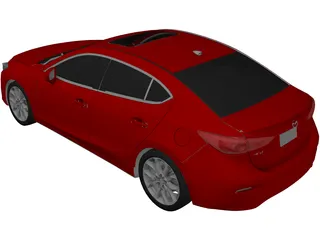 Mazda 3 Sedan (2014) 3D Model