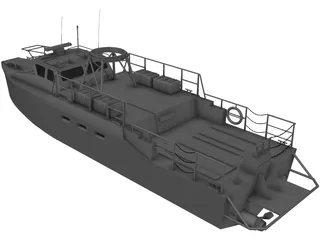 Navy Coastal Patrol Boat 3D Model